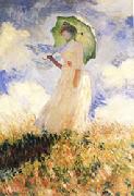 Study of Figure Outdoors Claude Monet